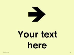 Custom Directional signage arrow right