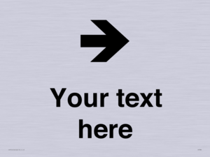 Custom Directional signage arrow right