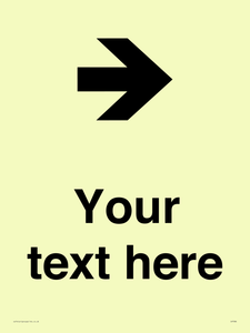 Custom Directional signage arrow right