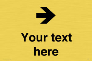 Custom Directional signage arrow right