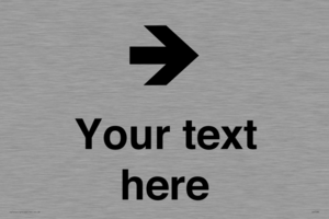Custom Directional signage arrow right