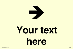 Custom Directional signage arrow right