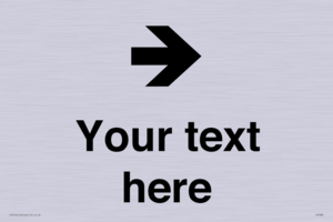 Custom Directional signage arrow right