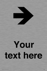 Custom Directional signage arrow right