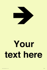 Custom Directional signage arrow right