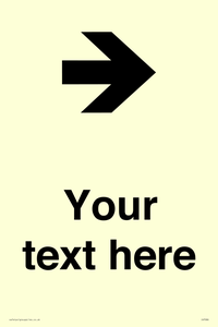 Custom Directional signage arrow right