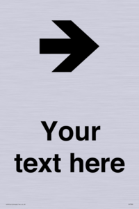 Custom Directional signage arrow right