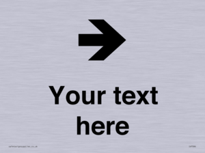 Custom Directional signage arrow right