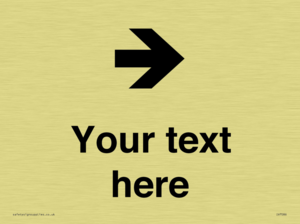 Custom Directional signage arrow right