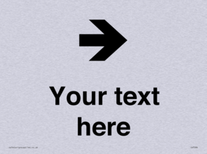 Custom Directional signage arrow right