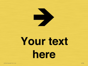 Custom Directional signage arrow right