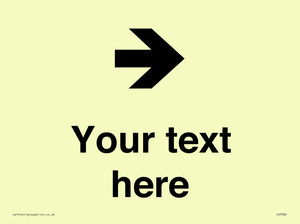 Custom Directional signage arrow right