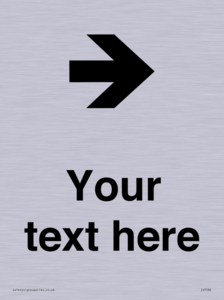 Custom Directional signage arrow right