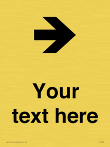 Custom Directional signage arrow right