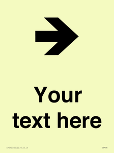 Custom Directional signage arrow right