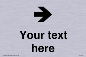 Custom Directional signage arrow right