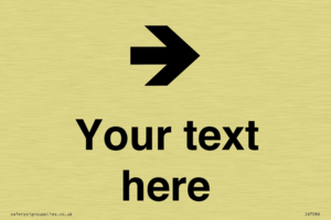 Custom Directional signage arrow right