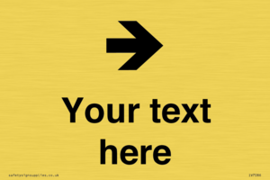 Custom Directional signage arrow right