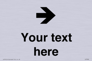 Custom Directional signage arrow right