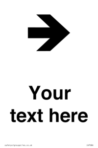 Custom Directional signage arrow right