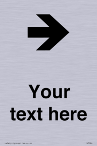 Custom Directional signage arrow right