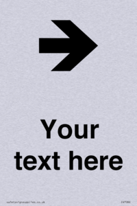 Custom Directional signage arrow right