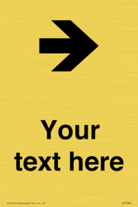 Custom Directional signage arrow right