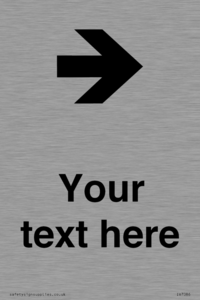 Custom Directional signage arrow right