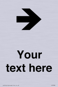 Custom Directional signage arrow right