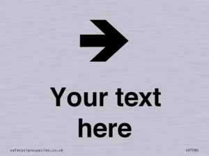 Custom Directional signage arrow right