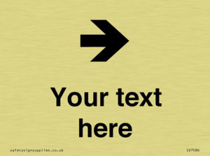 Custom Directional signage arrow right