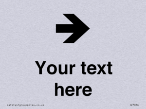 Custom Directional signage arrow right