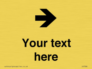 Custom Directional signage arrow right