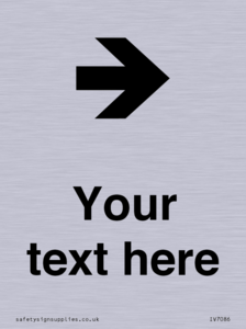 Custom Directional signage arrow right