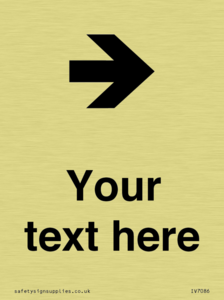 Custom Directional signage arrow right