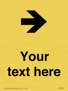 Custom Directional signage arrow right