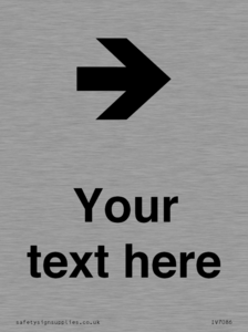 Custom Directional signage arrow right