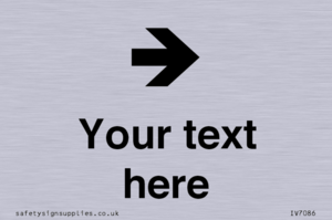 Custom Directional signage arrow right
