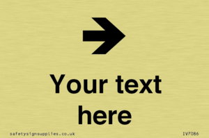 Custom Directional signage arrow right