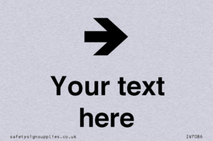 Custom Directional signage arrow right