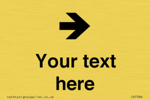 Custom Directional signage arrow right