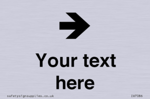 Custom Directional signage arrow right