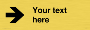 Custom Directional signage arrow right