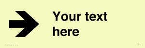 Custom Directional signage arrow right