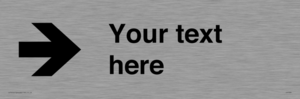 Custom Directional signage arrow right