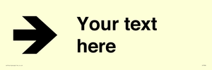 Custom Directional signage arrow right