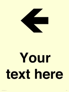 Custom Directional signage arrow left