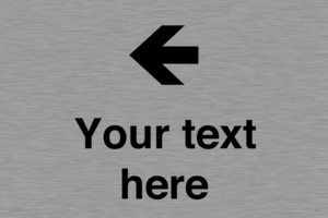 Custom Directional signage arrow left
