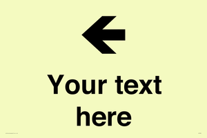 Custom Directional signage arrow left