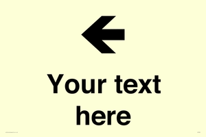 Custom Directional signage arrow left